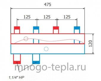 Коллекторный модуль RISPA КМГ60-2ВВ - №1