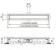 Трап для душа с горизонтальным выпуском свободного вращения Zeissler BAD535002, размер 500 x 70мм, защита от запаха (сухой + гидрозатвор) - №4