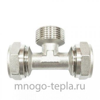 Тройник обжимной НР 20х1/2"х20 - №1