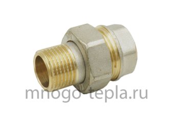 Американка никелированная прямая г/ш 1 1/4 (Ду 32) - №1