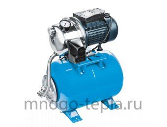 Насосная станция для дачи Unipump AUTO JS 100-50, напор до 40 метров, расход до 55 л/мин, всасывание до 8 метров, гидроаккумулятор 50 литров, поверхностная - №1