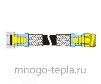 Гибкая подводка Гигант TiM C57-10, 1/2 г/ш, длина 100 см - №1