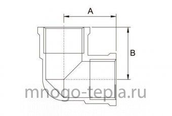 Уголок хром 1 TIM - №1