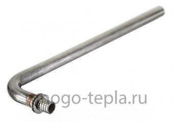 Трубка Г-образная 16/250 из нержавеющей стали TIM H-L1602-25 для подключения радиатора радиатора - №1