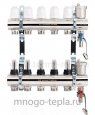 Коллекторная группа PROFACTOR PF MB 802.2 1" ВР, 2 отвода 3/4", расходомер, воздухоотводчик, сливной кран - №2