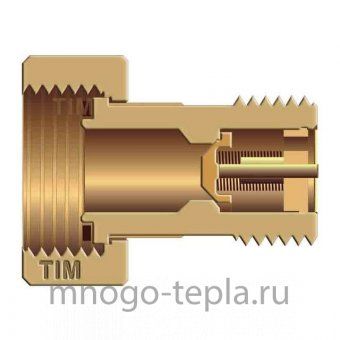 Американки для счетчика 1/2 х 3/4 НР/ВР (Ду 15 х 20), с обратным клапаном - №1