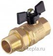 Кран шаровый американка латунный усиленный прямой TIM (DE1231) - 1/2" бабочка - №3