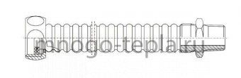 Сильфонная подводка для газа TiM 3/4 г/ш 100 см - №1