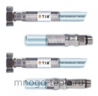 Гибкая подводка для смесителя c PEX трубкой TiM 1/2 г/ш M10 40 см - №1