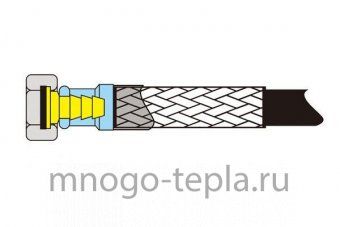 Гибкая подводка с PVC покрытием TiM г/ш 1/2 40см - №1