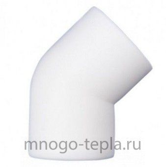 Угольник 45 гр 90 мм, полипропиленовый - №1
