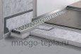 Трап для душа с горизонтальным выпуском TIM BAD413502, размер 350 x 70мм, защита от запаха (сухой + гидрозатвор), решетка с круглой ячейкой - №7