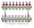 Коллекторная группа Tim (KD009) 1" ВР, 9 отводов 3/4", расходомер - №3